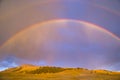 Double Rainbows Over Lamar Valley Royalty Free Stock Photo