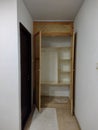 Double rattan wardrobe for clothes