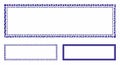 Double rectangle frame Mosaic Icon of Abrupt Items