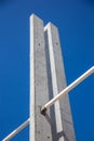 Double reinforced concrete columns Royalty Free Stock Photo