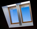 Double roof windows