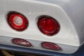 Double round tail lights Royalty Free Stock Photo