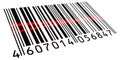Double scanned BarCode Royalty Free Stock Photo