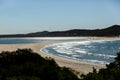 Double sided beach Nelson bay Royalty Free Stock Photo