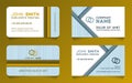 Double sided business card minimal idea templates.