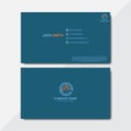 Double-sided business card template. Flat Design Vector Illustration. Abstract modern business card template Name Card Royalty Free Stock Photo