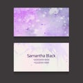 Double sided business card template