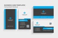 Double-sided creative and modern business card template. Portrait and landscape orientation. Horizontal and vertical layout. Stati