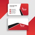 Double sided creative Portrait business card template Royalty Free Stock Photo