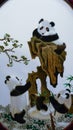 Double-sided embroidery with panda patterns,China