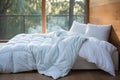 double sided luxury down duvet Royalty Free Stock Photo