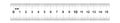 Double sided Ruler 15 centimeter or 150 mm. Value division 0.5 mm. Precise length measurement device. Calibration grid