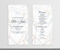 Double-sided wedding program template