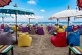 Double six Legian beach in Bali Royalty Free Stock Photo