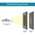 Double-slit experiment. Diffraction of light waves