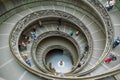 Staircase in vatican museum, Rome, Italy Royalty Free Stock Photo