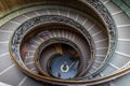 Double spiral stairs at the Vatican Museum in Rome, Italy Royalty Free Stock Photo