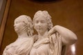 Double statue portrait of princesses Luise and Friederike of Prussia by Johann Gottfried Schadow