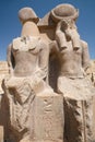 Double statue of Sekhmet goddess