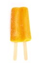 Double Stick Popsicle Isolated on a White Background Royalty Free Stock Photo