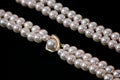 Double strand pearls Royalty Free Stock Photo