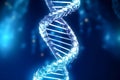 Double stranded DNA and bokeh background . Created by generative AI