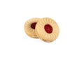 Double stuffed cookies isolated on a white background with clipping path,