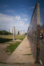 Germany; Berlin, Street Art, East Side Gallery; Double thickness of the Berlin Wall