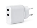 Double USB wall charger plug Royalty Free Stock Photo