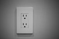 Double wall plug american usa Royalty Free Stock Photo