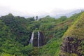 A Double Waterfall in the Waimea Canyon