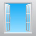 Double window into sky Royalty Free Stock Photo