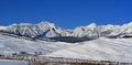 Doubletop Mountain Peak in the Gros Ventre Range in the Central Rocky Mountains in Wyoming