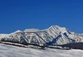 Doubletop Mountain Peak in the Gros Ventre Range in the Central Rocky Mountains in Wyoming Royalty Free Stock Photo