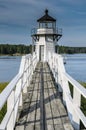 Doubling Point Lighthouse, Arrowsic, Maine, New England, USA, North America Royalty Free Stock Photo