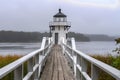 Doubling Point Lighthouse Walkway Straight On Fog