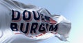 Doug Burgum election campaign flag waving