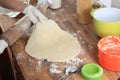 Dough Flattened Royalty Free Stock Photo