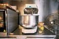 Dough kneader machine in an industrial restaurant kitchen