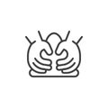 Dough making line icon