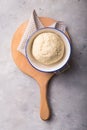 Dough for making pie or taart. Step by step recipe Royalty Free Stock Photo