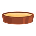 Dough pot icon, cartoon style Royalty Free Stock Photo