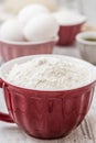 Dough Recipe Ingredients Royalty Free Stock Photo