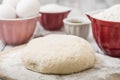 Dough Recipe Ingredients Royalty Free Stock Photo