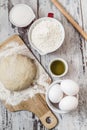 Dough Recipe Ingredients Royalty Free Stock Photo