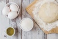 Dough Recipe Ingredients Royalty Free Stock Photo