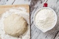 Dough Recipe Ingredients Royalty Free Stock Photo