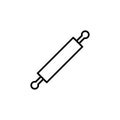 Dough Rolling Pin icon. Kitchen appliances for cooking Illustration. Simple thin line style symbol Royalty Free Stock Photo