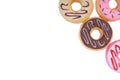 Doughnut or Donut on white Royalty Free Stock Photo