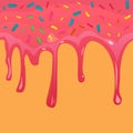 Doughnut glaze, seamless vector